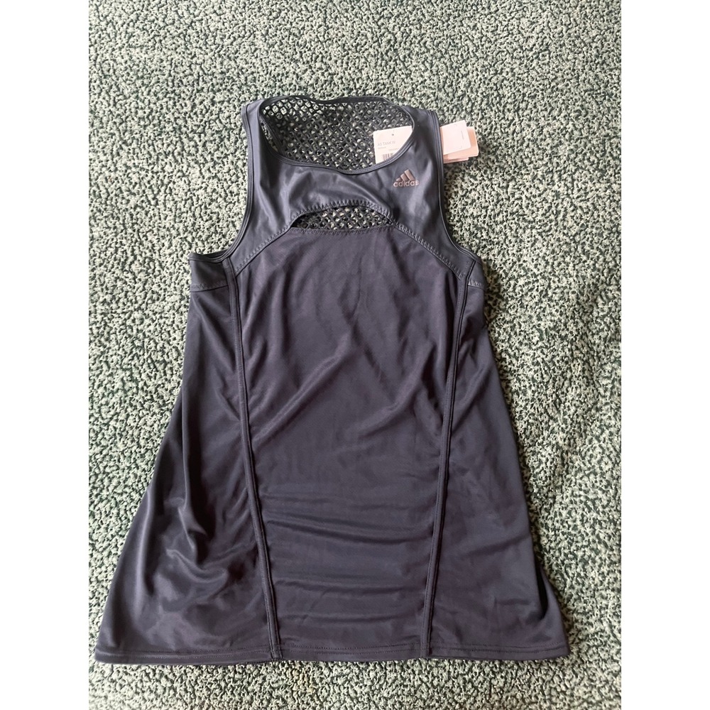 Adidas Performance "AS Tank W" Athletic Workout Top Sz M NWT Grunge Cool Tough - Picture 2 of 6